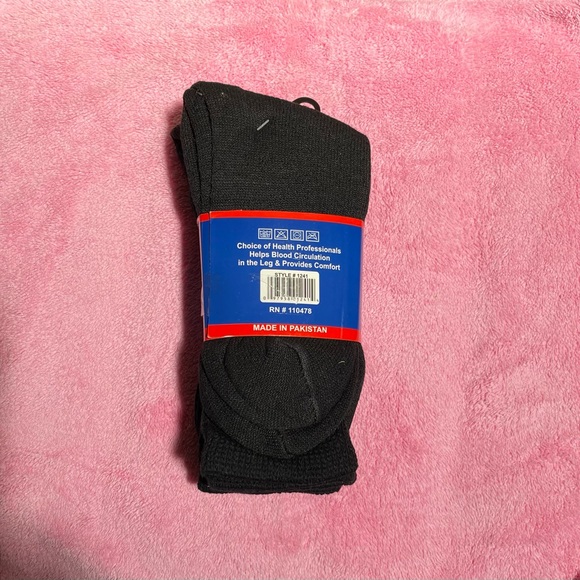 Dr Sol Women’s Black Diabetic Socks 3 PR NWT (9-11) - Picture 2 of 3